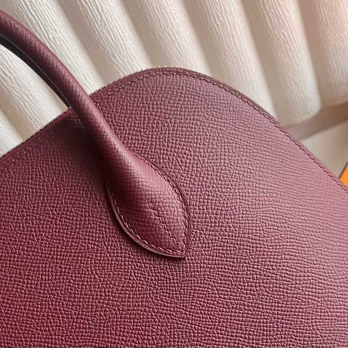 ボリード25 定価 HERMES ボリード1923 25 ルージュアッシュ ヴォーエプソン シルバー金具 26210459 エルメス 新作バッグ - 画像 (9)