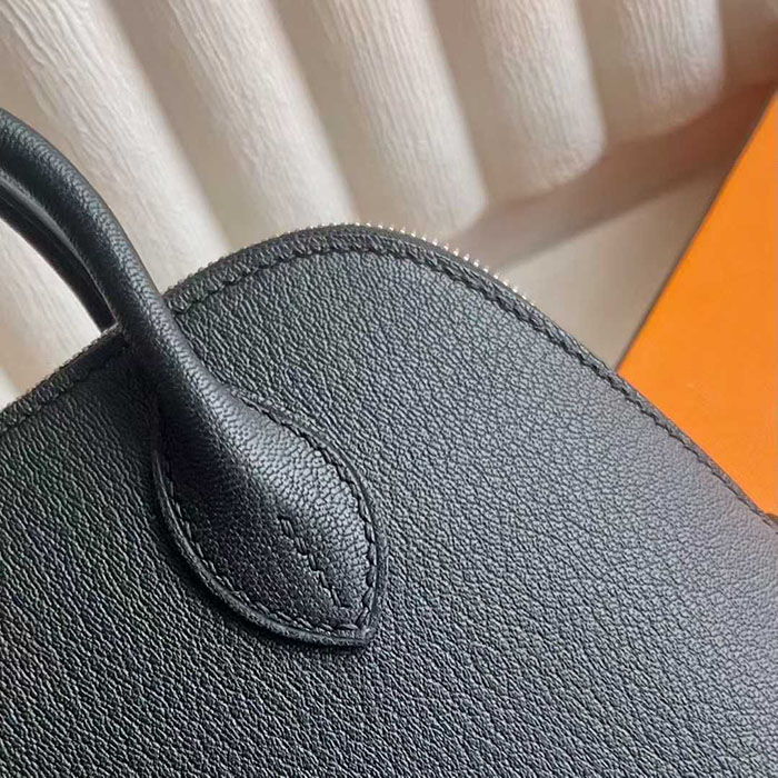 ボリード1923 定価 HERMES ボリード1923 ミニ 黒 ブラック ヴォーエプソン シルバー金具 26210461 エルメス 新作バッグ - 画像 (9)