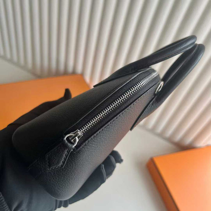 ボリード1923 定価 HERMES ボリード1923 ミニ 黒 ブラック ヴォーエプソン シルバー金具 26210461 エルメス 新作バッグ - 画像 (7)