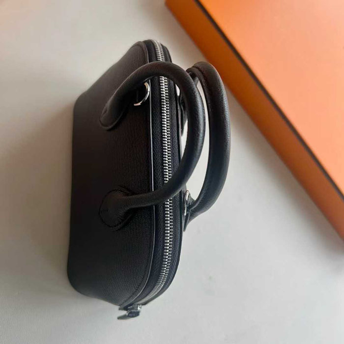 ボリード1923 定価 HERMES ボリード1923 ミニ 黒 ブラック ヴォーエプソン シルバー金具 26210461 エルメス 新作バッグ - 画像 (6)