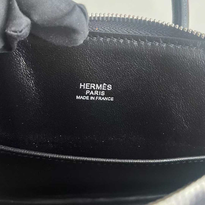 ボリード1923 定価 HERMES ボリード1923 ミニ 黒 ブラック ヴォーエプソン シルバー金具 26210461 エルメス 新作バッグ - 画像 (4)