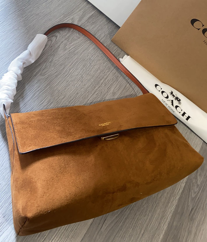 コーチ バッグ アウトレット COACH チェルシー ショルダー バッグ 36 ブラス/ウォーム ブラウン CDT20 B4WBR コーチ バッグ 人気 - 画像 (6)