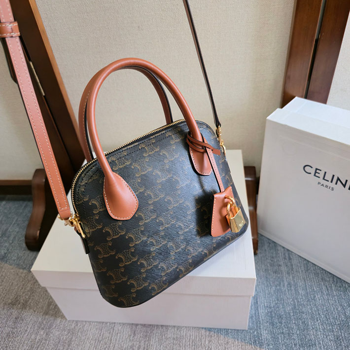 最高級セリーヌスーパーコピー CELINE ハンドバッグ Teen Honorine ティーン オノリン ブラウン 120682DNK.04LU セリーヌ バッグ 人気ランキング - 画像 (6)