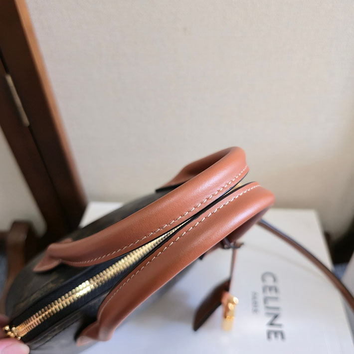 最高級セリーヌスーパーコピー CELINE ハンドバッグ Teen Honorine ティーン オノリン ブラウン 120682DNK.04LU セリーヌ バッグ 人気ランキング - 画像 (3)