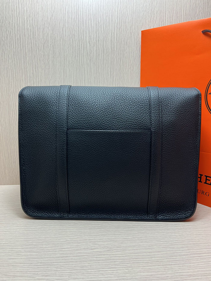 メンズバッグ 人気 HERMES スティーブ・ブザス 35 黒 ブラック トリヨンクレマンス シルバー金具 26210497 エルメス メンズバッグ 新作 - 画像 (8)