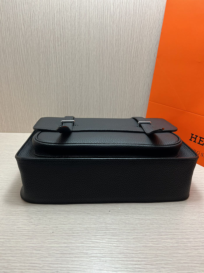 メンズバッグ 人気 HERMES スティーブ・ブザス 35 黒 ブラック トリヨンクレマンス シルバー金具 26210497 エルメス メンズバッグ 新作 - 画像 (7)