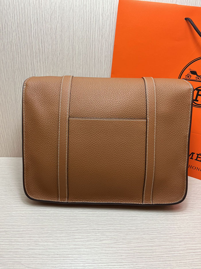 メンズバッグ 人気 HERMES スティーブ・ブザス 35 ゴールド トリヨンクレマンス シルバー金具 26210498 エルメスメンズバッグランキング - 画像 (8)