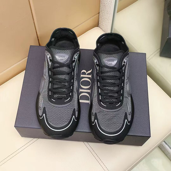 メンズ 最高級ディオールスーパーコピー DIOR B30 カウントダウン テック スニーカー 2629533 ディオール スニーカー 黒 - 画像 (3)
