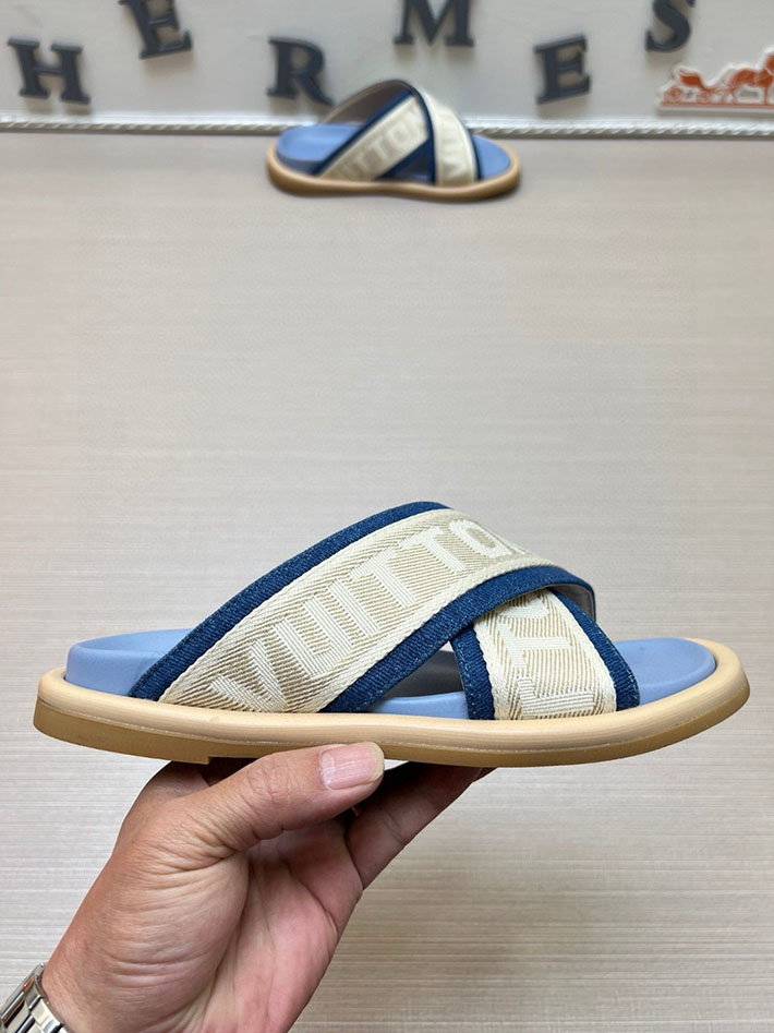 メンズ・レディース兼用 ルイヴィトン LV ブリス・ライン ミュール シューズ 靴 スライドサンダル 2629679 カジュアル ヴィトン 靴 メンズ - 画像 (7)