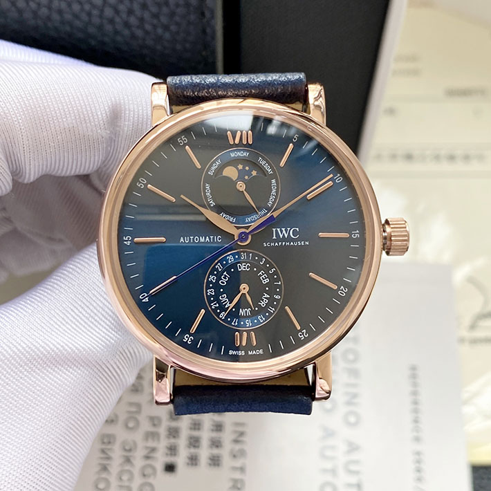 最高級IWCスーパーコピー IWC時計コピー ポートフィノ ハンドワインド ムーンフェイズ 41mm 2629715 メンズ 時計 ハイブランド - 画像 (8)