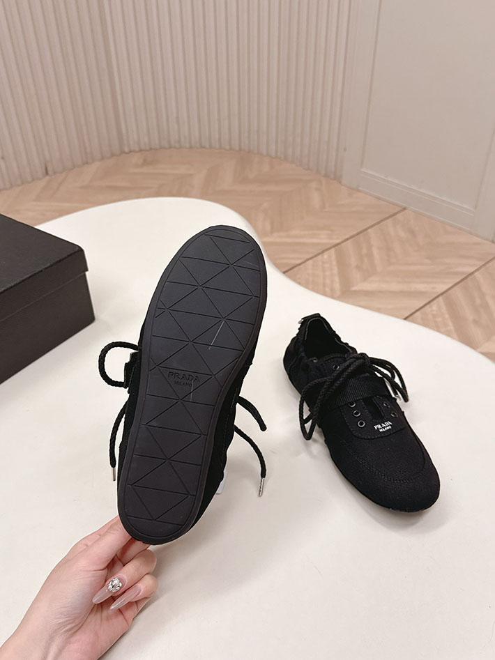 最高級プラダスーパーコピー PRADA 1E460O Collapse canvas sneakers with buckled strap 2629765 プラダ バレリーナ フラット シューズ - 画像 (7)