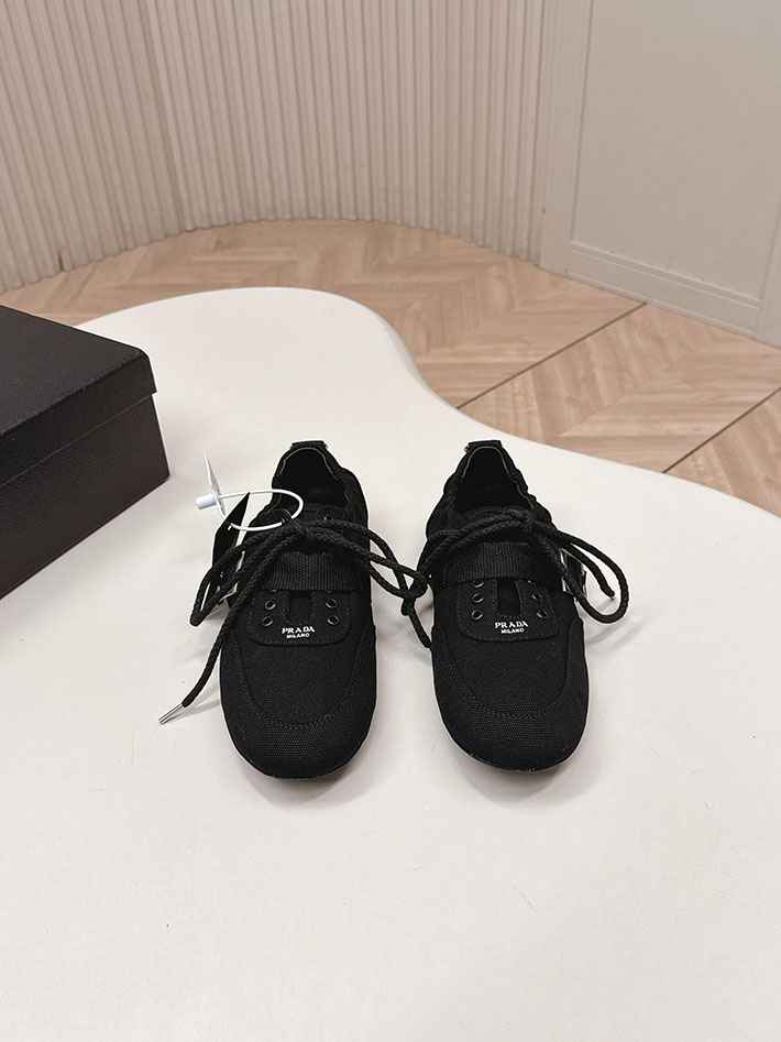 最高級プラダスーパーコピー PRADA 1E460O Collapse canvas sneakers with buckled strap 2629765 プラダ バレリーナ フラット シューズ - 画像 (6)