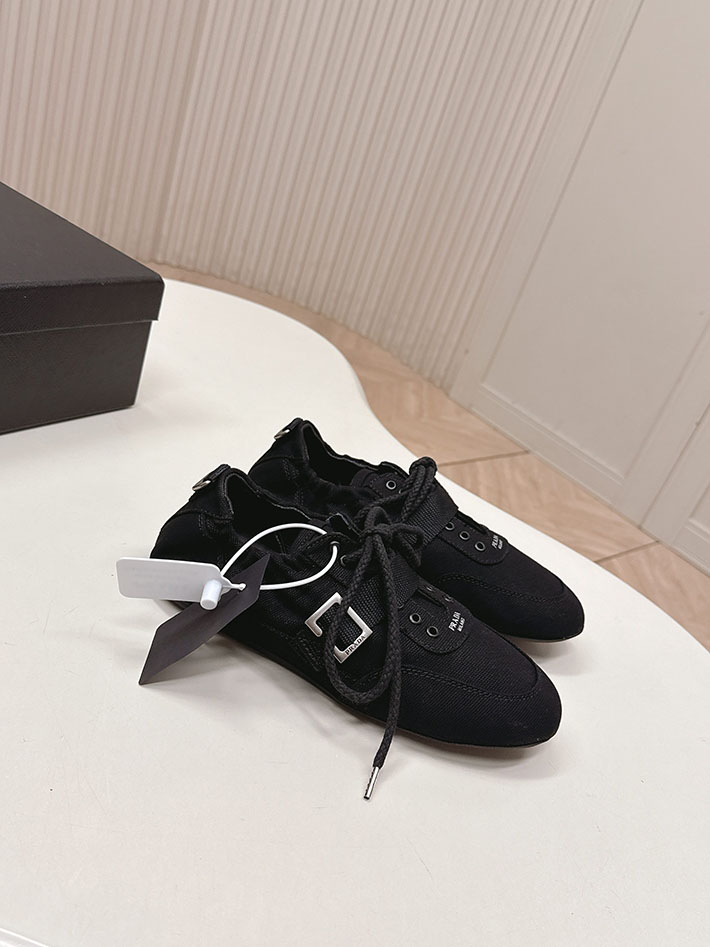 最高級プラダスーパーコピー PRADA 1E460O Collapse canvas sneakers with buckled strap 2629765 プラダ バレリーナ フラット シューズ - 画像 (5)