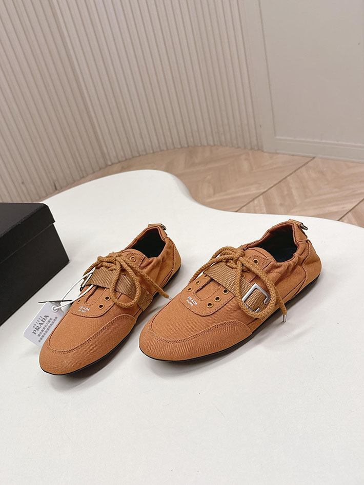 最高級プラダスーパーコピー PRADA Collapse canvas sneakers with buckled strap 2629767 プラダ バレエシューズ - 画像 (3)