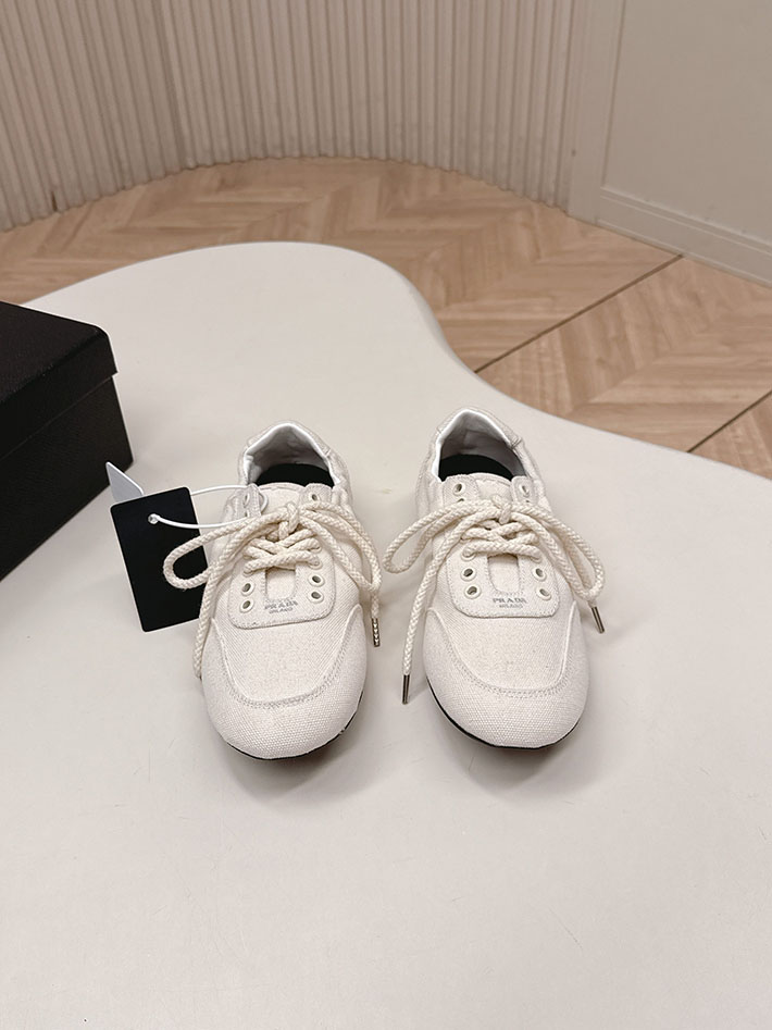 最高級プラダスーパーコピー PRADA Collapse canvas sneakers with buckled strap 2629773 バレエシューズブランド 人気 - 画像 (6)