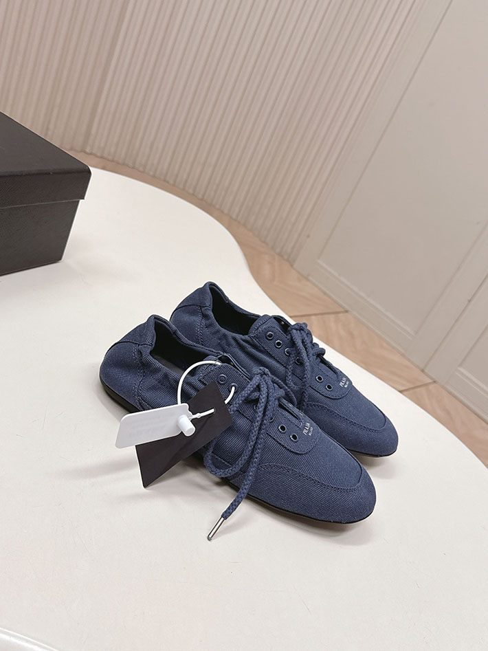 最高級プラダスーパーコピー PRADA Collapse canvas sneakers with buckled strap 2629774 バレー シューズ レディース おしゃれ - 画像 (4)