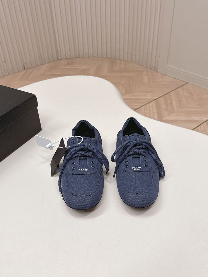 最高級プラダスーパーコピー PRADA Collapse canvas sneakers with buckled strap 2629774 バレー シューズ レディース おしゃれ - 画像 (2)
