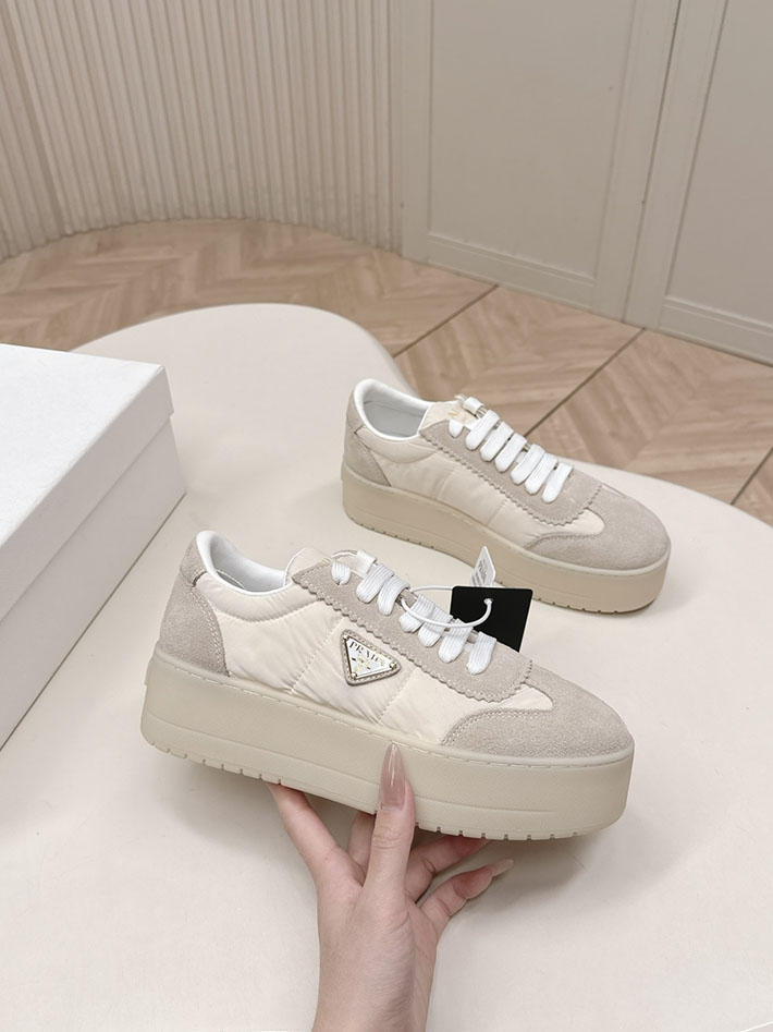 最高級プラダスーパーコピー PRADA ダウンタウン ボールド ナッパレザーxスエード スニーカー 2629779 プラダ スニーカー レディース アウトレット - 画像 (4)