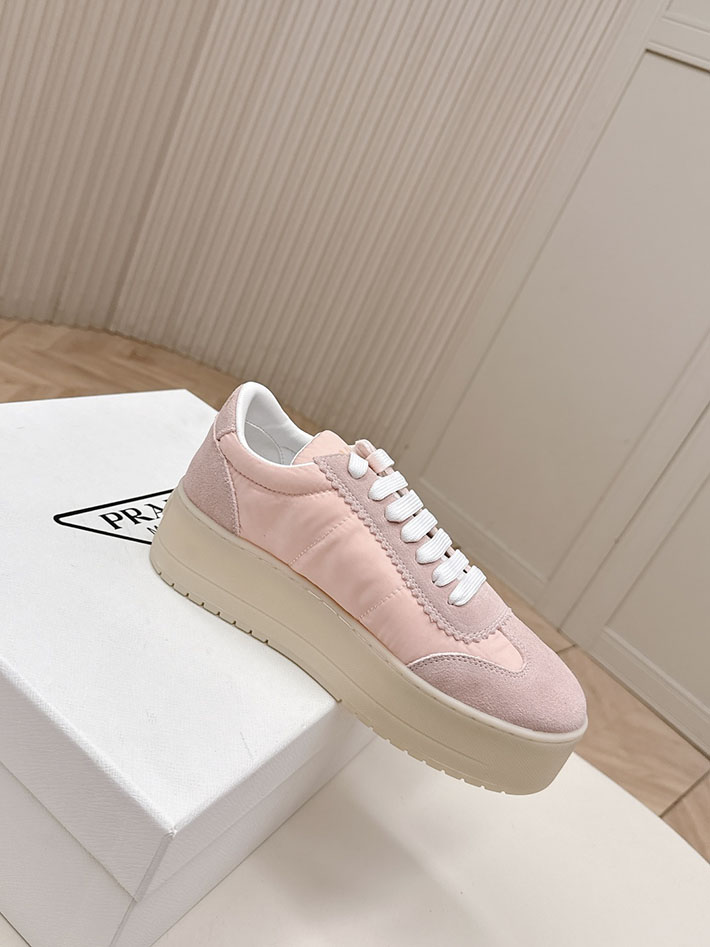 最高級プラダスーパーコピー PRADA ダウンタウン ボールド ナッパレザーxスエード スニーカー 2629780 プラダ スニーカー レディース 人気 - 画像 (4)