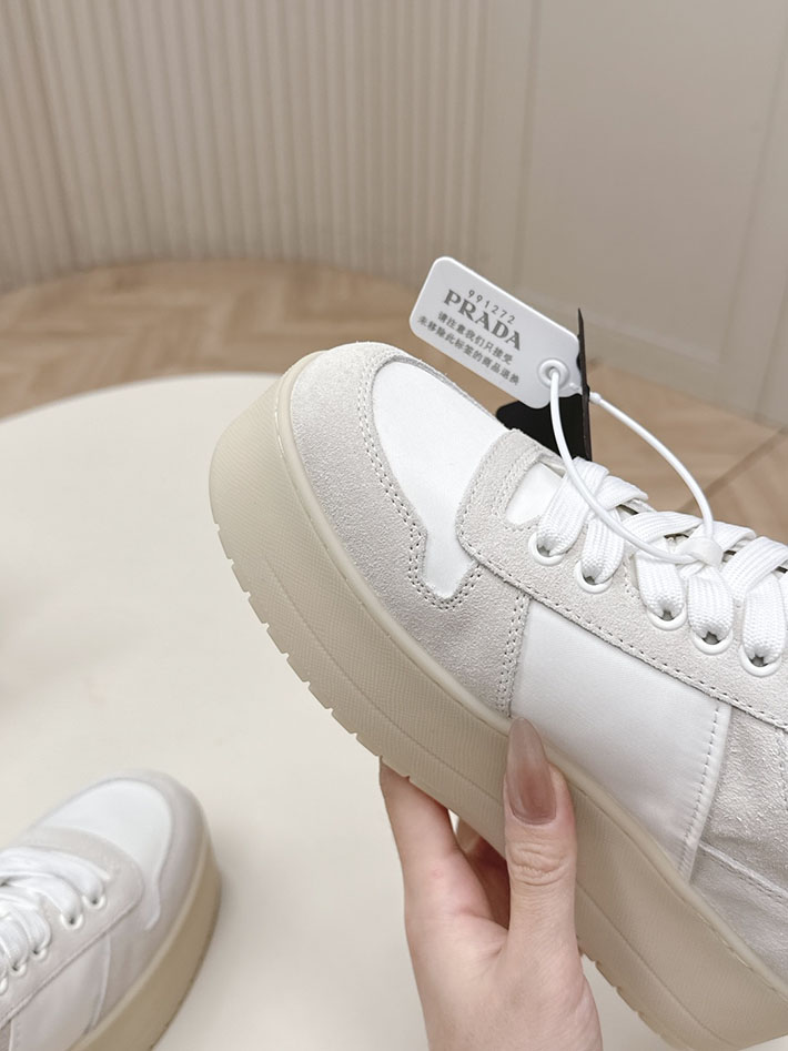 最高級プラダスーパーコピー PRADA ダウンタウン ボールド ナッパレザーxスエード スニーカー 2629781 プラダ スニーカー レディース 公式 - 画像 (7)
