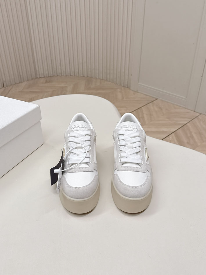 最高級プラダスーパーコピー PRADA ダウンタウン ボールド ナッパレザーxスエード スニーカー 2629781 プラダ スニーカー レディース 公式 - 画像 (2)