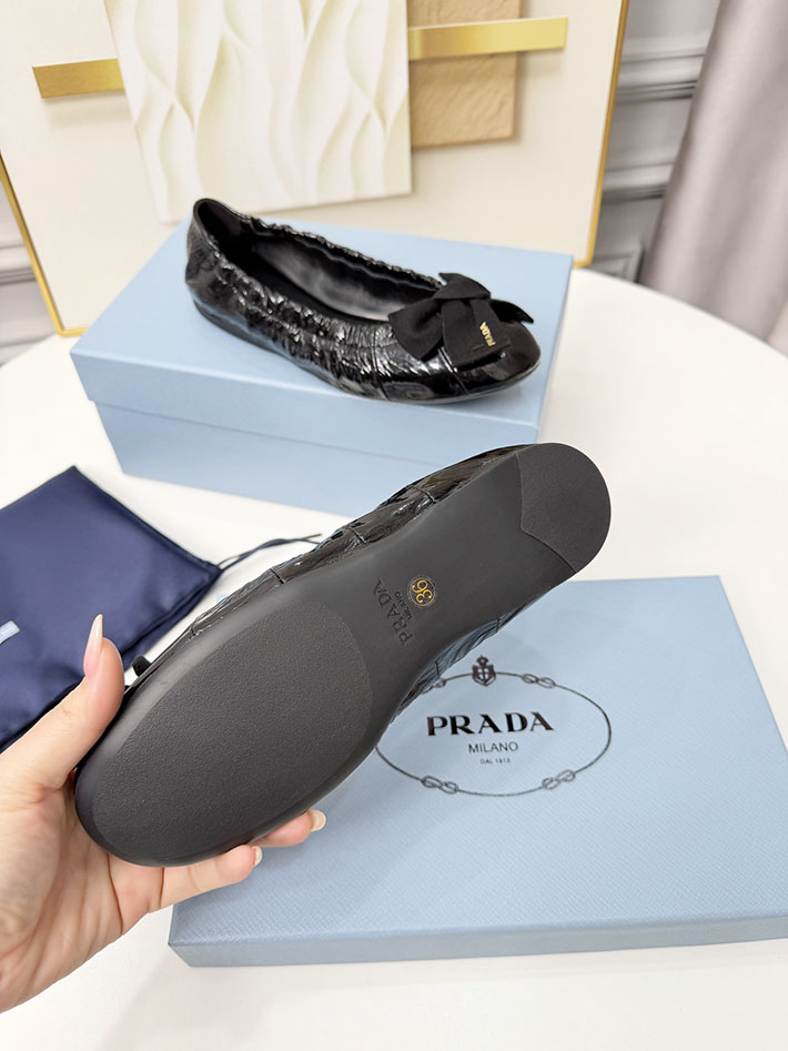 レディース 最高級プラダスーパーコピー PRADA パテントレザー バレーシューズ パンプス 2629787 プラダ 靴 レディース アウトレット - 画像 (8)