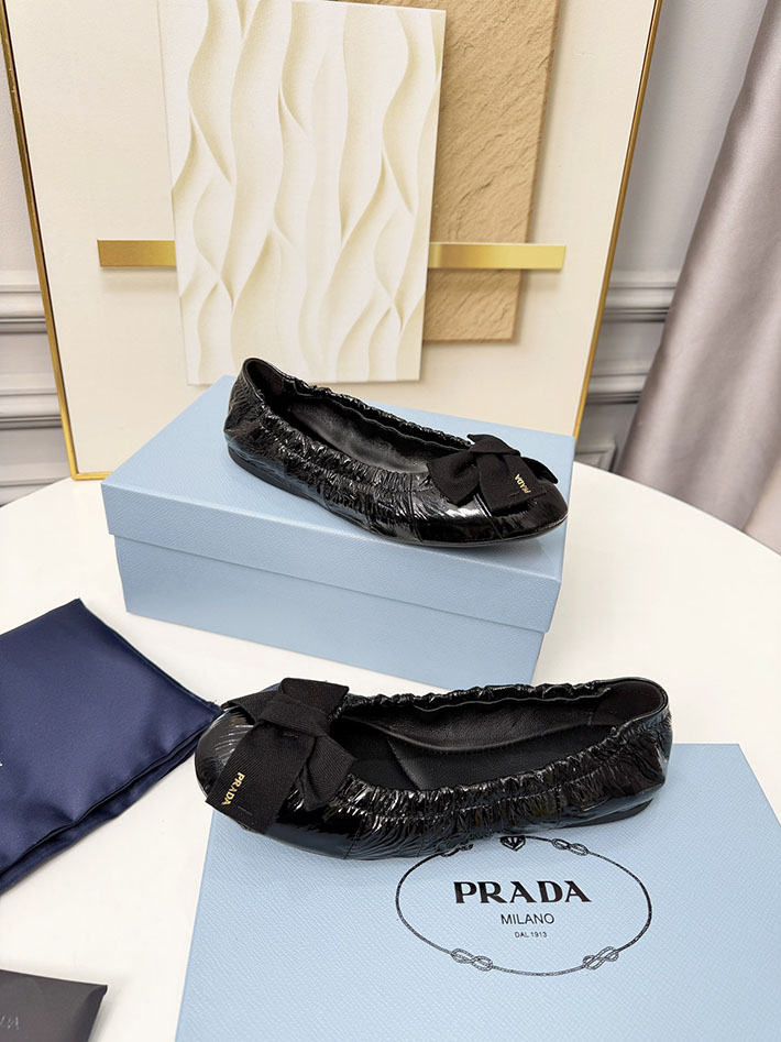 レディース 最高級プラダスーパーコピー PRADA パテントレザー バレーシューズ パンプス 2629787 プラダ 靴 レディース アウトレット - 画像 (4)