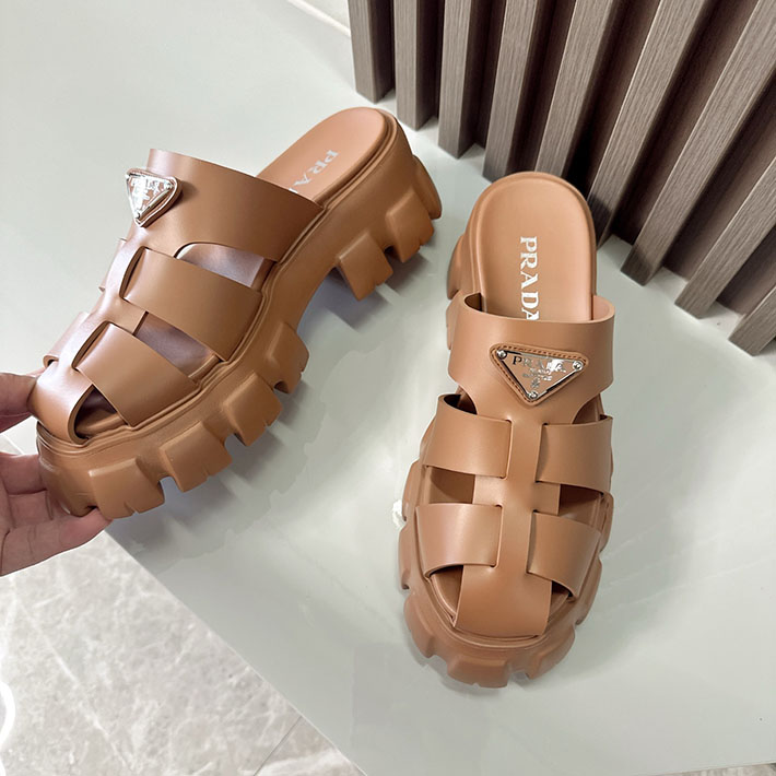 レディース 最高級プラダスーパーコピー PRADA モノリス ラバー サンダル 1X853M EVA ビーチサンダル 2629788 レディース プラダ サンダル - 画像 (6)