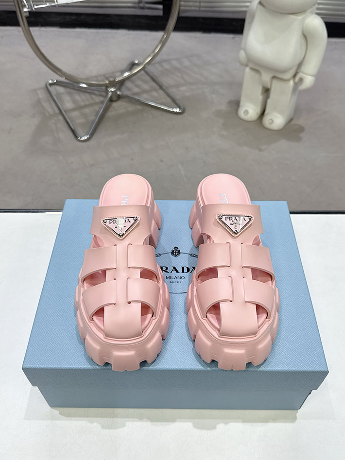 レディース 最高級プラダスーパーコピー PRADA モノリス ラバー サンダル 1X853M EVA ビーチサンダル 2629789 プラダ サンダル 厚底 - 画像 (10)