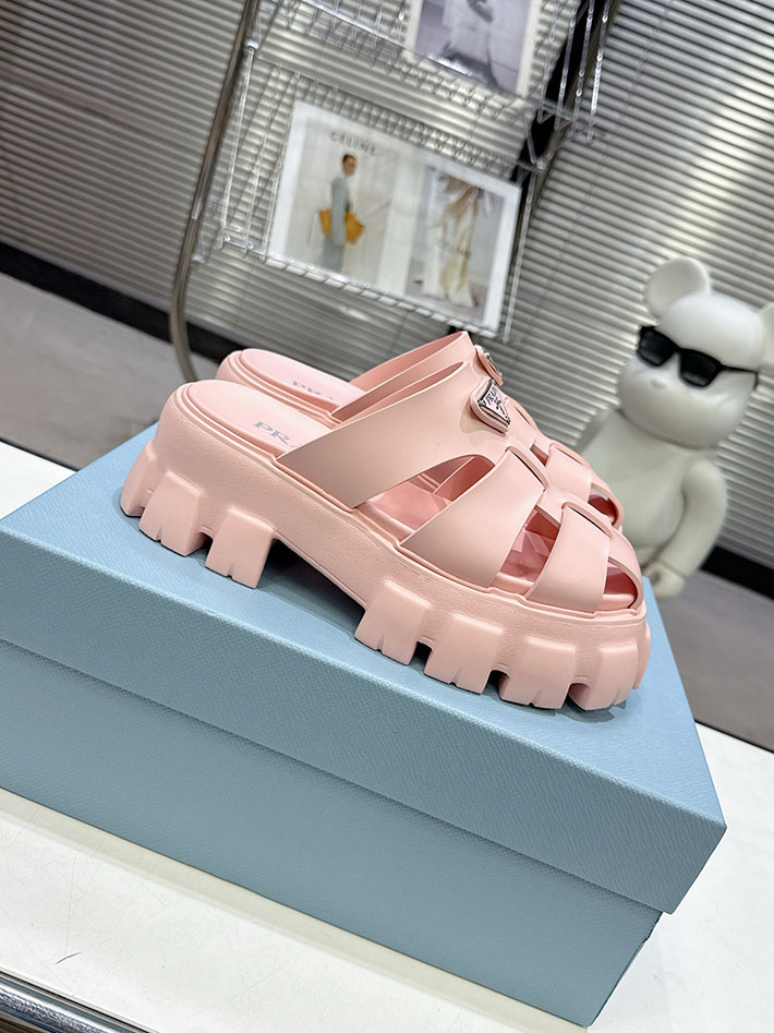 レディース 最高級プラダスーパーコピー PRADA モノリス ラバー サンダル 1X853M EVA ビーチサンダル 2629789 プラダ サンダル 厚底 - 画像 (9)