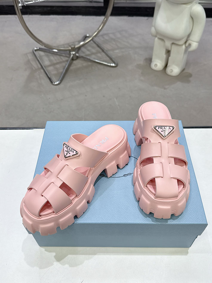 レディース 最高級プラダスーパーコピー PRADA モノリス ラバー サンダル 1X853M EVA ビーチサンダル 2629789 プラダ サンダル 厚底 - 画像 (8)