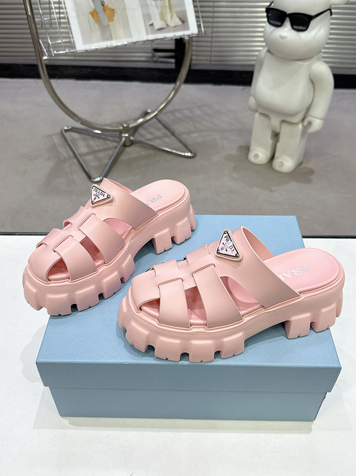 レディース 最高級プラダスーパーコピー PRADA モノリス ラバー サンダル 1X853M EVA ビーチサンダル 2629789 プラダ サンダル 厚底 - 画像 (7)