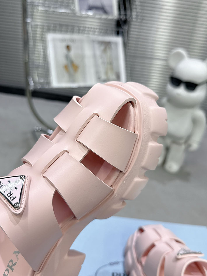 レディース 最高級プラダスーパーコピー PRADA モノリス ラバー サンダル 1X853M EVA ビーチサンダル 2629789 プラダ サンダル 厚底 - 画像 (3)