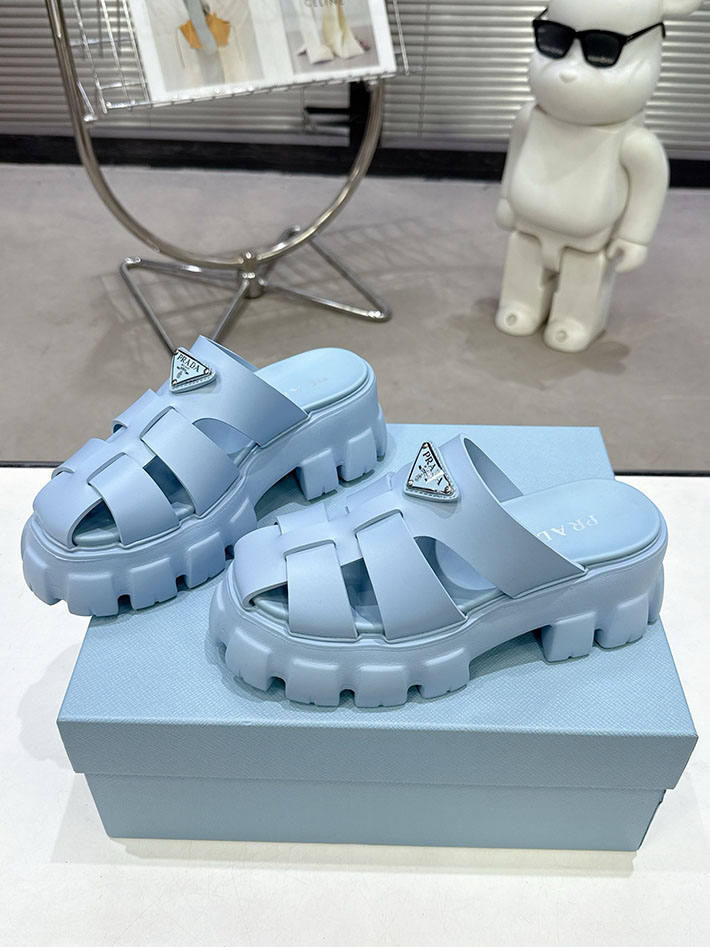 レディース 最高級プラダスーパーコピー PRADA モノリス ラバー サンダル 1X853M EVA ビーチサンダル 2629790 プラダ サンダル アウトレット - 画像 (9)
