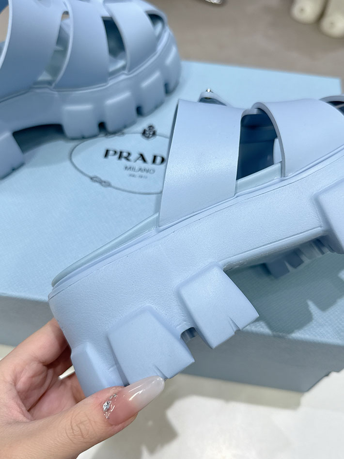 レディース 最高級プラダスーパーコピー PRADA モノリス ラバー サンダル 1X853M EVA ビーチサンダル 2629790 プラダ サンダル アウトレット - 画像 (5)