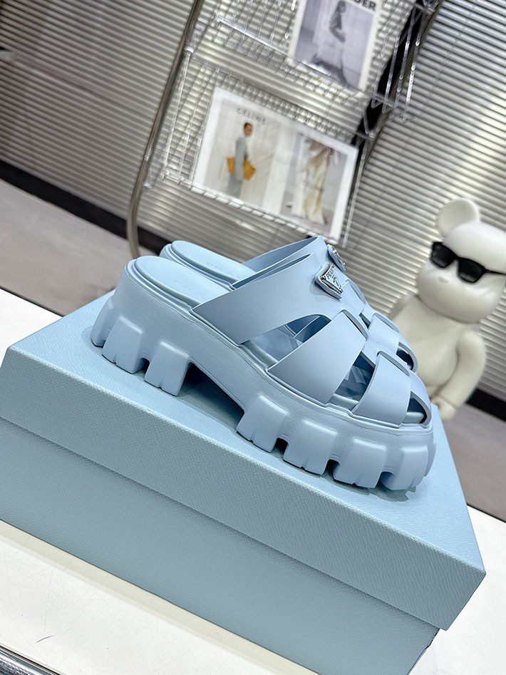 レディース 最高級プラダスーパーコピー PRADA モノリス ラバー サンダル 1X853M EVA ビーチサンダル 2629790 プラダ サンダル アウトレット - 画像 (2)