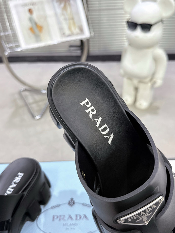 レディース 最高級プラダスーパーコピー PRADA モノリス ラバー サンダル 1X853M EVA ビーチサンダル 2629791 プラダ サンダル 新作 - 画像 (7)