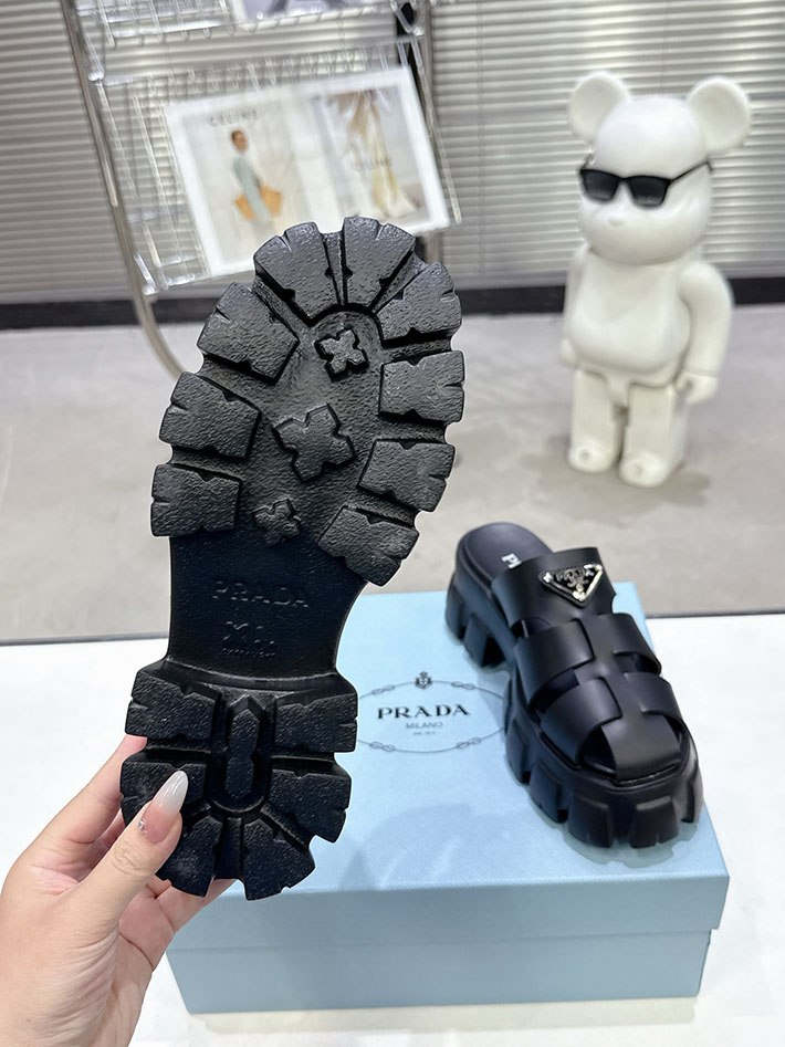 レディース 最高級プラダスーパーコピー PRADA モノリス ラバー サンダル 1X853M EVA ビーチサンダル 2629791 プラダ サンダル 新作 - 画像 (5)