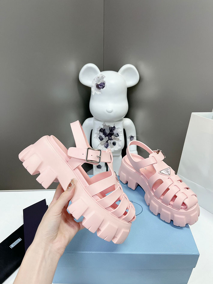 レディース 最高級プラダスーパーコピー PRADA モノリス ラバー サンダル 1X853M EVA ビーチサンダル 2629793 プラダ サンダル コーデ - 画像 (3)
