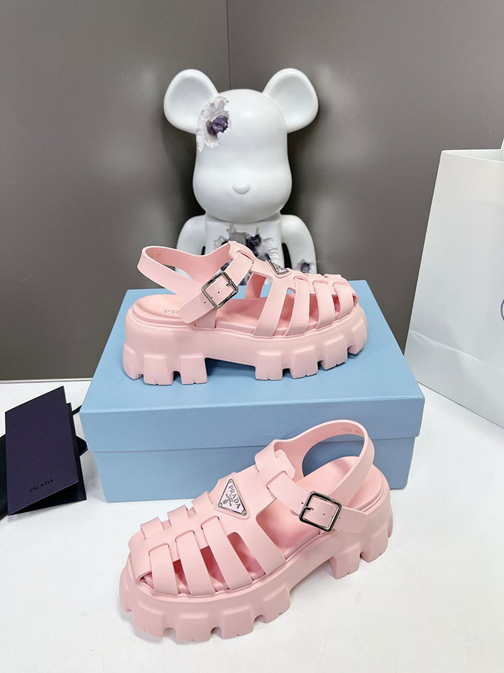 レディース 最高級プラダスーパーコピー PRADA モノリス ラバー サンダル 1X853M EVA ビーチサンダル 2629793 プラダ サンダル コーデ - 画像 (2)