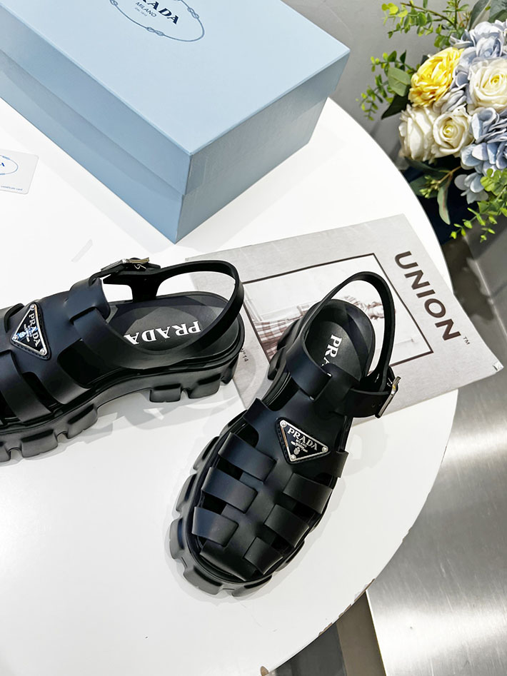 レディース 最高級プラダスーパーコピー PRADA モノリス ラバー サンダル 1X853M EVA ビーチサンダル 2629794 プラダ 厚底 サンダル レディース - 画像 (8)