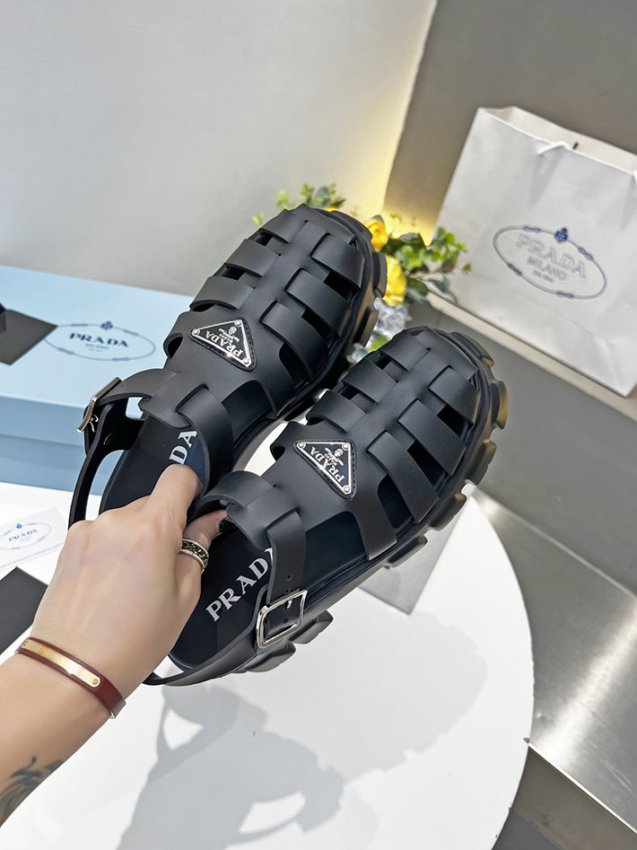レディース 最高級プラダスーパーコピー PRADA モノリス ラバー サンダル 1X853M EVA ビーチサンダル 2629794 プラダ 厚底 サンダル レディース - 画像 (7)
