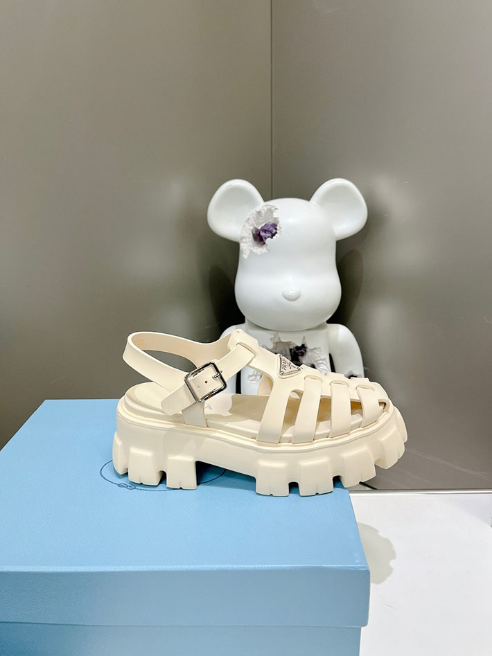レディース 最高級プラダスーパーコピー PRADA モノリス ラバー サンダル 1X853M EVA ビーチサンダル 2629796 プラダ 靴 レディース - 画像 (9)
