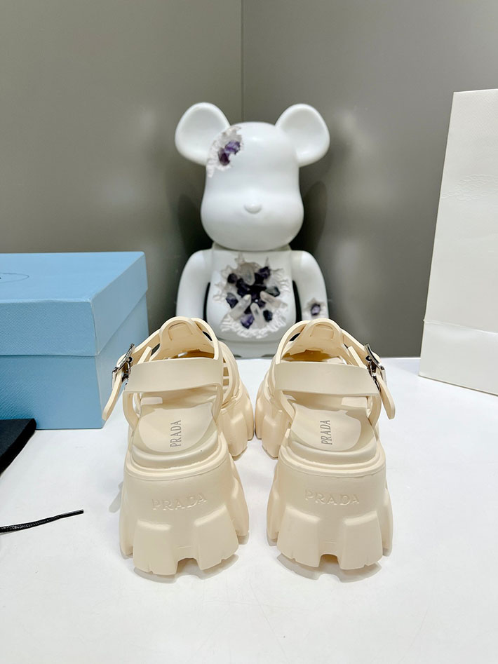 レディース 最高級プラダスーパーコピー PRADA モノリス ラバー サンダル 1X853M EVA ビーチサンダル 2629796 プラダ 靴 レディース - 画像 (6)