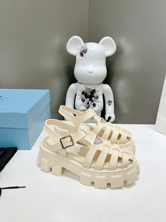 レディース 最高級プラダスーパーコピー PRADA モノリス ラバー サンダル 1X853M EVA ビーチサンダル 2629796 プラダ 靴 レディース - 画像 (2)