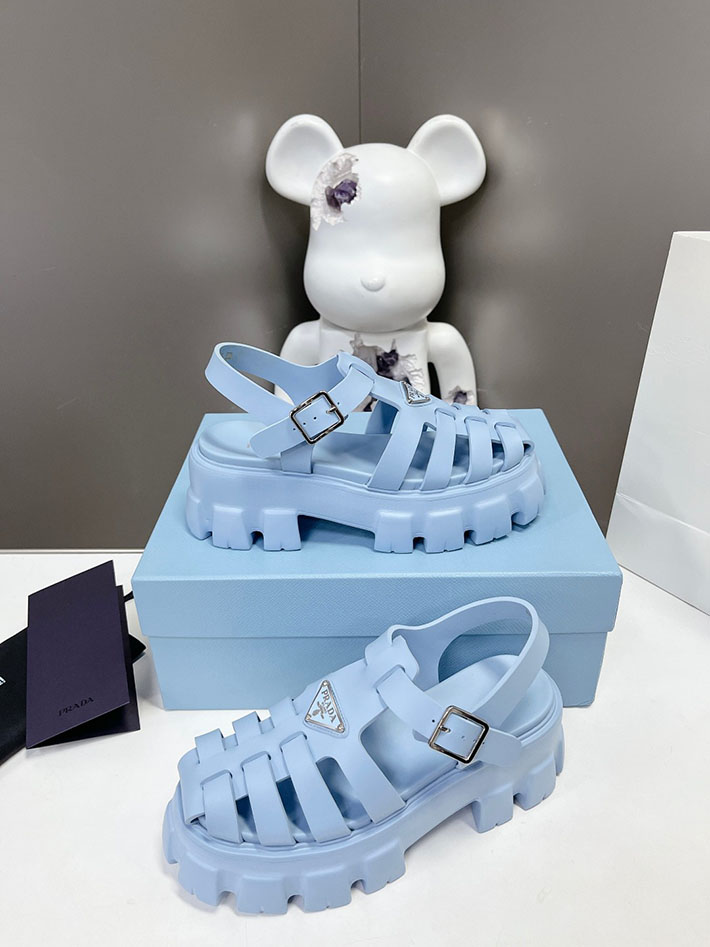 レディース 最高級プラダスーパーコピー PRADA モノリス ラバー サンダル 1X853M EVA ビーチサンダル 2629797 プラダ 靴 アウトレット - 画像 (8)