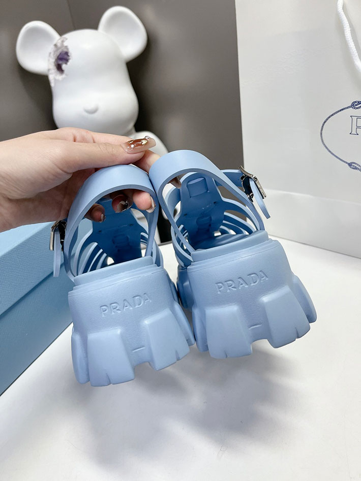 レディース 最高級プラダスーパーコピー PRADA モノリス ラバー サンダル 1X853M EVA ビーチサンダル 2629797 プラダ 靴 アウトレット - 画像 (7)