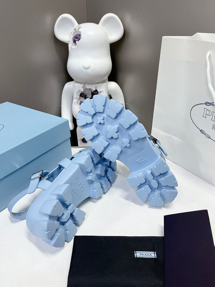 レディース 最高級プラダスーパーコピー PRADA モノリス ラバー サンダル 1X853M EVA ビーチサンダル 2629797 プラダ 靴 アウトレット - 画像 (6)