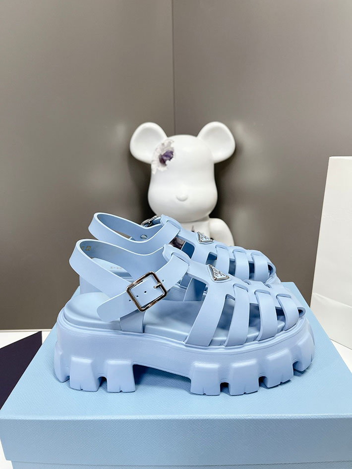 レディース 最高級プラダスーパーコピー PRADA モノリス ラバー サンダル 1X853M EVA ビーチサンダル 2629797 プラダ 靴 アウトレット - 画像 (5)