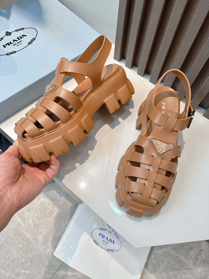 レディース 最高級プラダスーパーコピー PRADA モノリス ラバー サンダル 1X853M EVA ビーチサンダル 2629798 プラダ 靴 サンダル - 画像 (9)